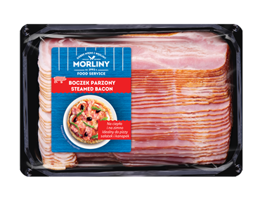 Boczek wędzony parzony plastry op. 700g (karton 7kg) Animex
